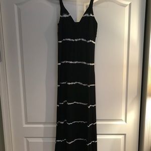 Lucky brand tie dye black maxi dress